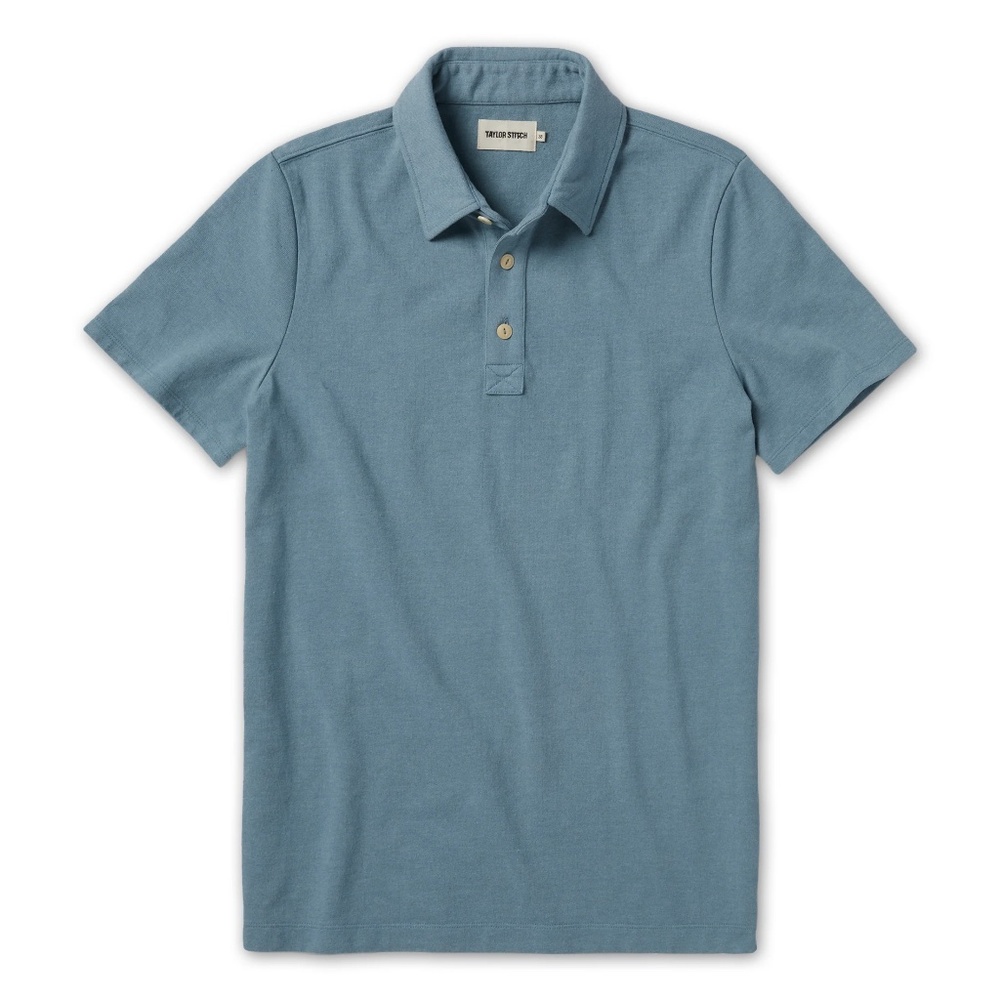 Taylor Stitch Heavy Bag Polo Ocean Blue 38 Small